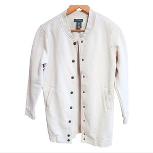 PALE Pink Oversized Spring College Sweater Shaket Women's sz M 2/$35